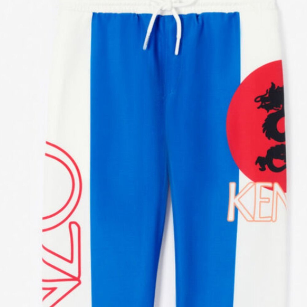KENZO Kids Dragon Celebration' Jogging Pants ROYAL BLUE - Picture 3 of 4